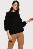 Black Bobble Knitted Jumper