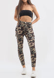 Army Camouflage Skinny Stretch Cargo Jeans