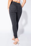 Charcoal Multi Slash High Waisted Jeggings