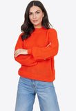 Red Soft Cable Long Sleeve Knit Jumper