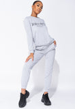 Grey Ye Saint West Jumper And Jogger Loungewear Set