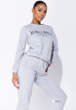 Grey Ye Saint West Jumper And Jogger Loungewear Set