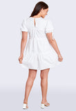 White Poplin Smock Mini Dress