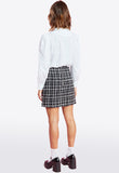 Black Tweed Mini Skirt