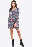 Multi Ditsy Print Smock Mini Dress