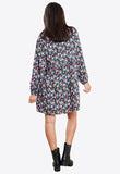 Multi Ditsy Print Smock Mini Dress