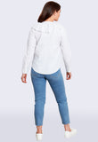 White Cotton Poplin Collar Shirt