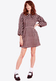 Pink Penny Check Mini Dress