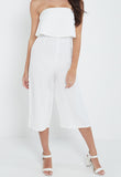 White Bardot Jumpsuit