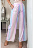 Multi Justina Ombre Wide Leg Trousers