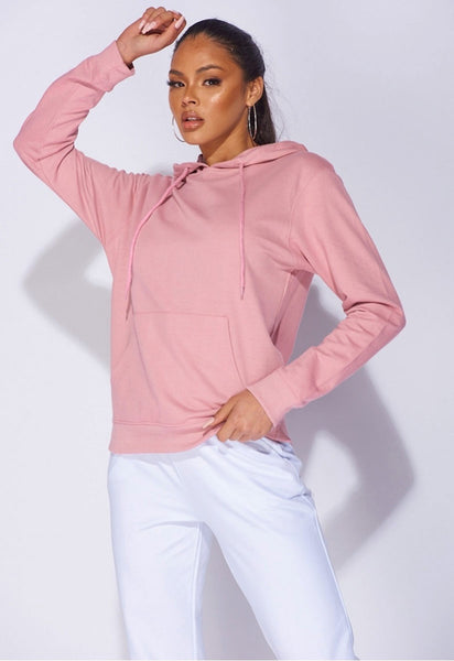 Pink Oversized Sweat Hoodie