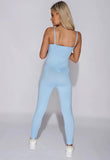 Powder Blue Strappy Jumpsuit